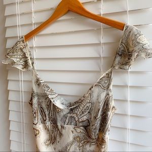 Lynn Adler silk paisley dress EUC